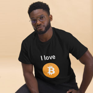 Klassisches Unisex T-Shirt “I love BTC”
