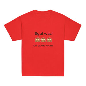 Kinder-T-Shirt “Egal was, ich wars nicht”