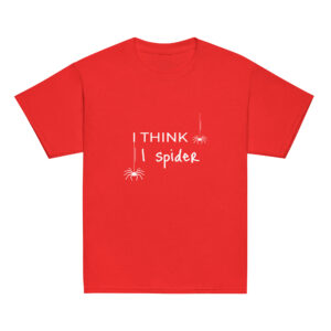 Kinder-T-Shirt “I think I spider”