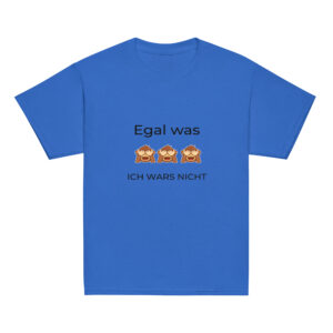 Kinder-T-Shirt “Egal was, ich wars nicht”
